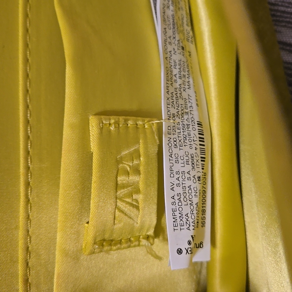 LAST 1! ZARA SPARKLY LIME MINI CITY BAG - Picture 3 of 6